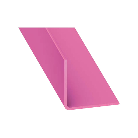 Equal corner pink plastic profile