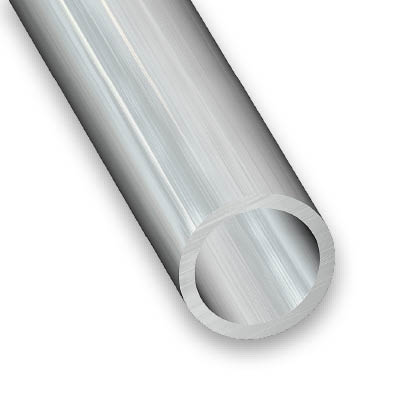 Round tube raw aluminium
